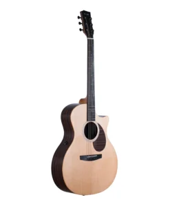 Góc nghiêng đàn guitar Enya EGA X1 Pro Max hông HPL Rosewood