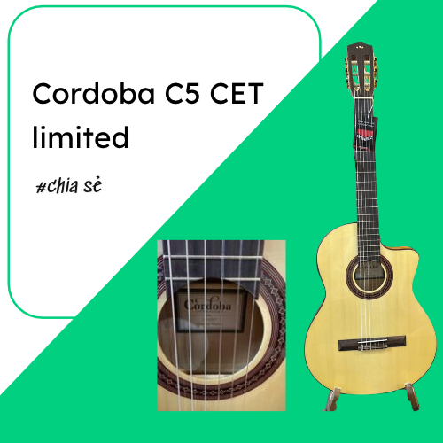 Đàn guitar classic Cordoba C5-CET Limited Spalted Maple