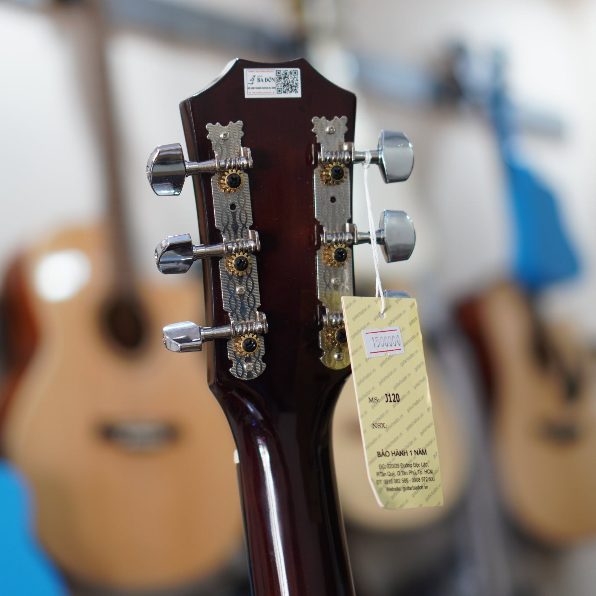 Đàn Guitar Acoustic Ba Đờn J120 8 Đàn Guitar J-120 Ba Đờn dáng acoustic khóa đàn