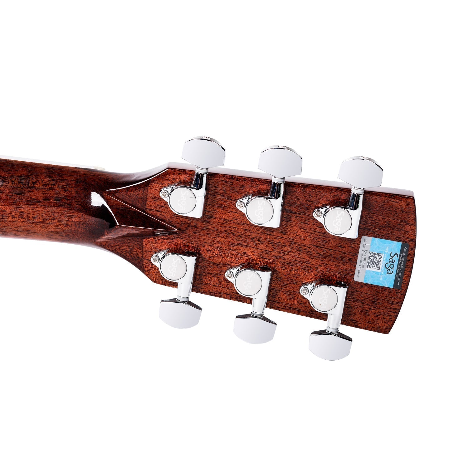 Đàn Guitar Acoustic Saga A1D Pro 6 Đầu cần đàn và khóa Die-cast Chrome Saga A1D Pro