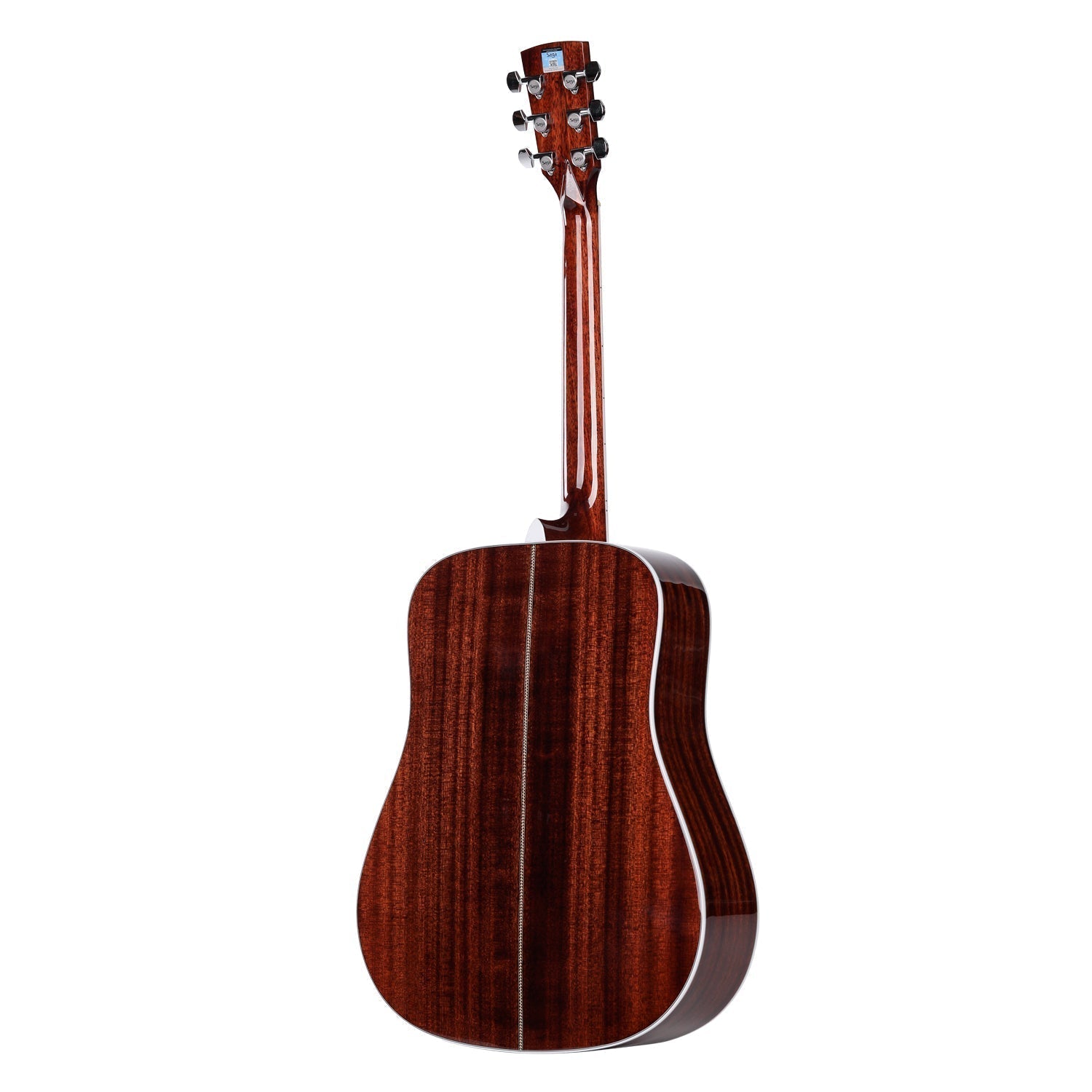 Đàn Guitar Acoustic Saga A1D Pro 2 Mặt sau đàn guitar Saga A1D Pro Solid Sapele