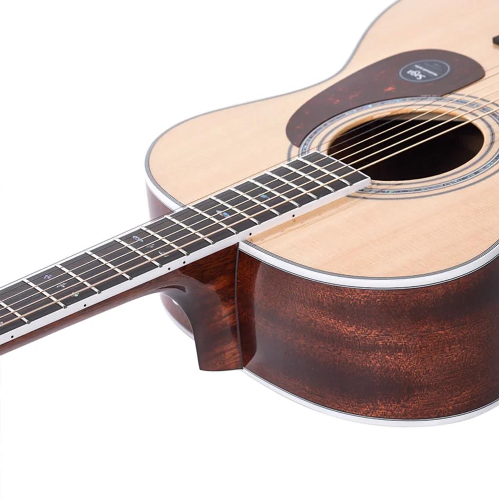 Mặt đàn Solid Sitka Spruce Saga A1G Pro