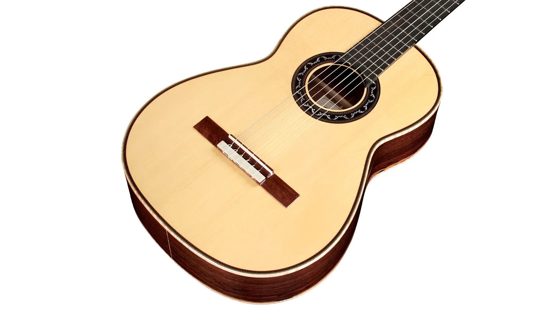 Cordoba Esteso SP 12 Cận cảnh mặt top gỗ vân sam nguyên tấm đàn guitar Cordoba Esteso SP