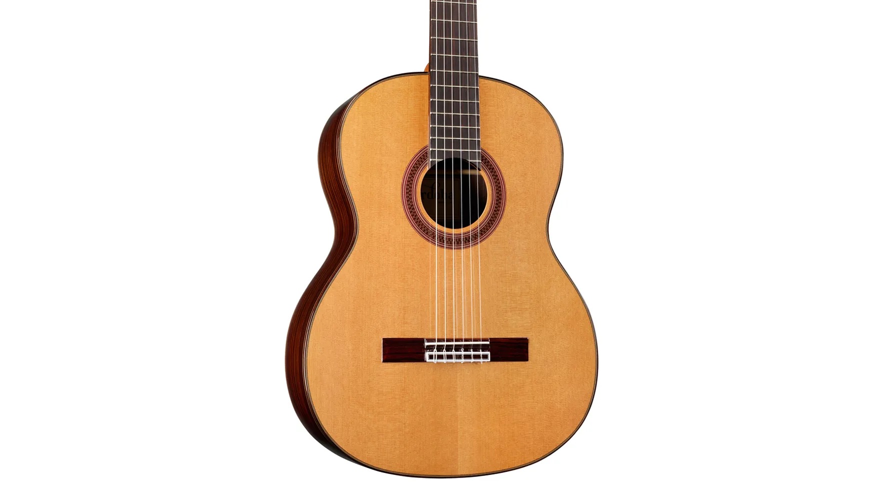 Cordoba C7 CD 12 Ảnh cận cảnh chi tiết mặt trước đàn guitar classic Cordoba C7 CD cao cấp