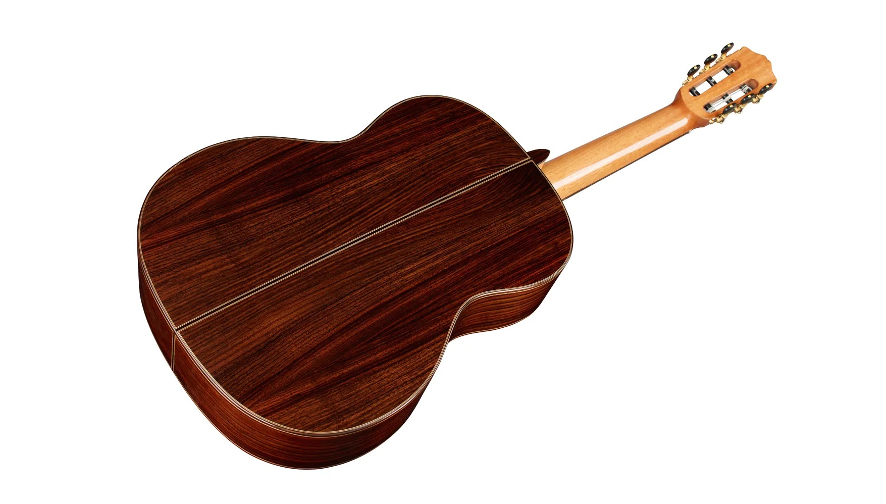 Cordoba C7 CD 11 Góc chụp mặt sau đàn guitar classic Cordoba C7 CD gỗ hồng sắc sang trọng