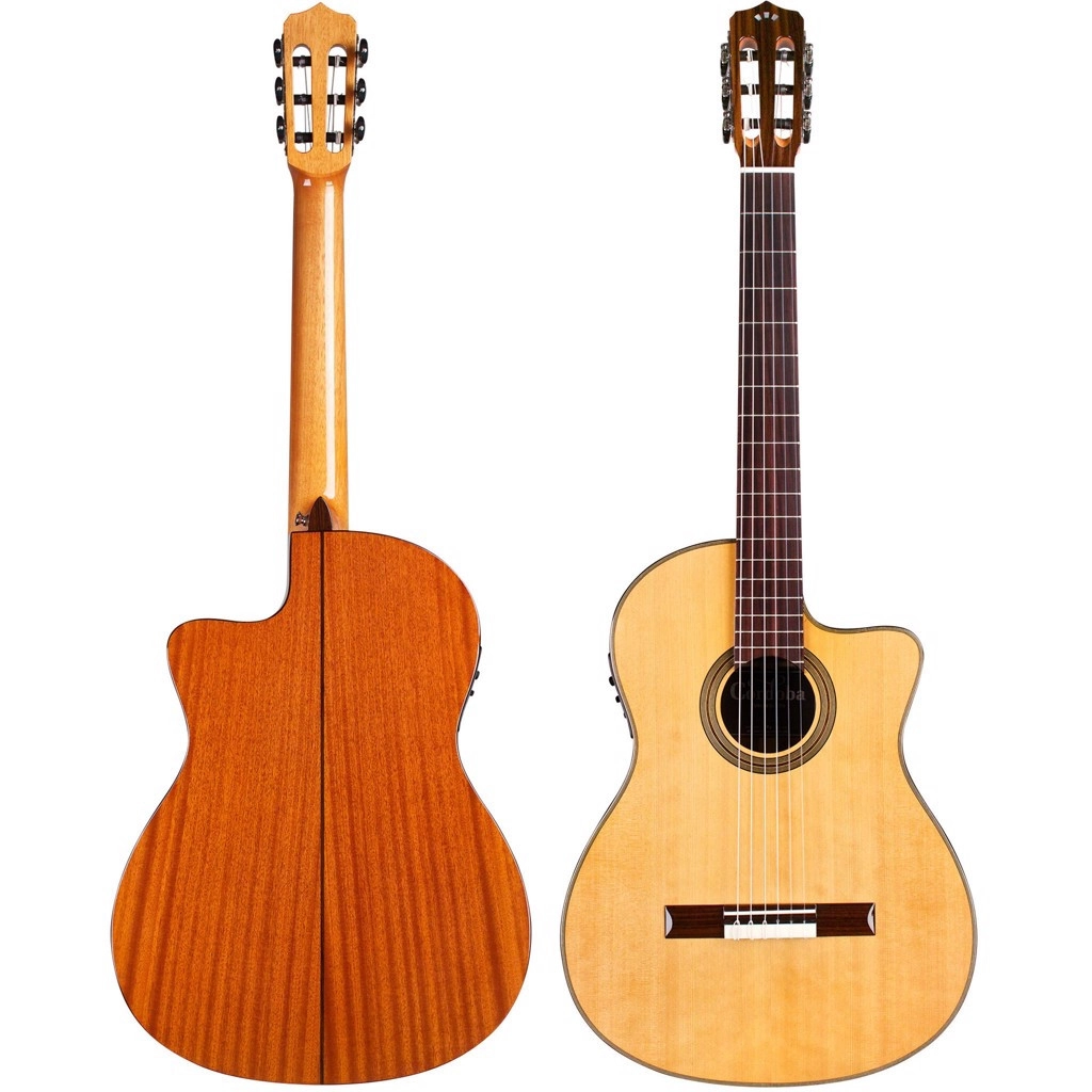 Cordoba Fusion 12 Natural CD 10 Chi tiết cần đàn và mặt phím gỗ chất lượng trên cây đàn guitar Cordoba Fusion 12 Natural CD