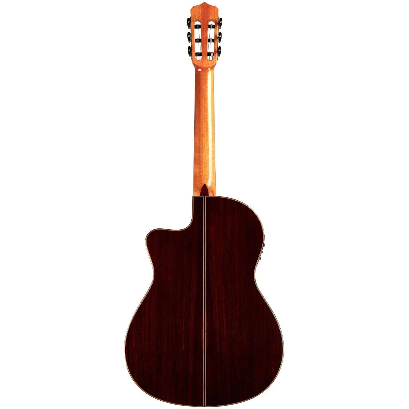 Cordoba Fusion 12 Rose II 12 Toàn cảnh mặt top gỗ vân sam nguyên tấm của đàn guitar Cordoba Fusion 12 Rose II sáng bóng