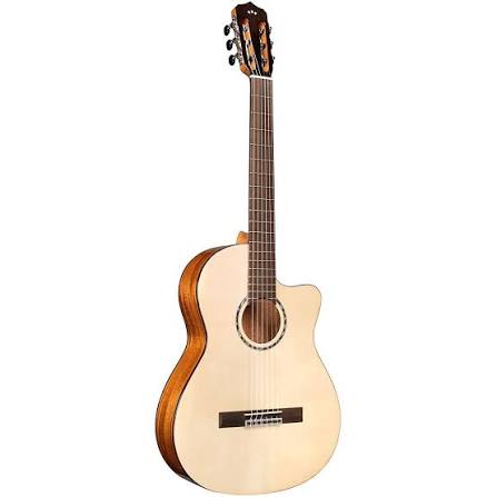 Cordoba Fusion 5 Natural 10 Cận cảnh bộ khóa đàn mạ crom sáng bóng trên cây đàn guitar Cordoba Fusion 5 Natural chính hãng