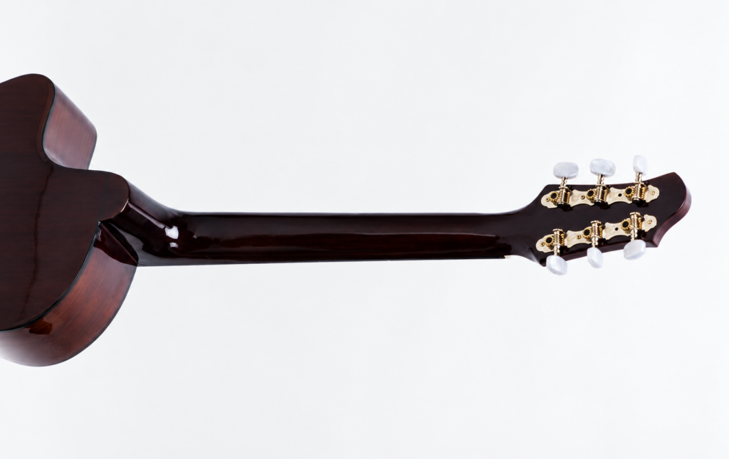 Mặt sau cần Đàn Guitar Acoustic Ba Đờn VE-70