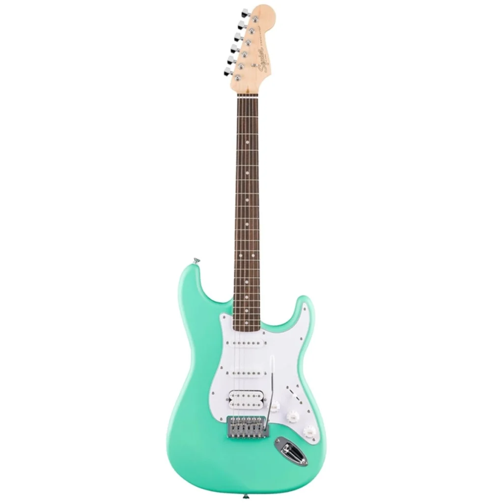 Đàn guitar điện Squier Debut Stratocaster HSS Laurel Sea Foam Green 18 Cần đàn Maple dáng C của Squier Debut Stratocaster HSS