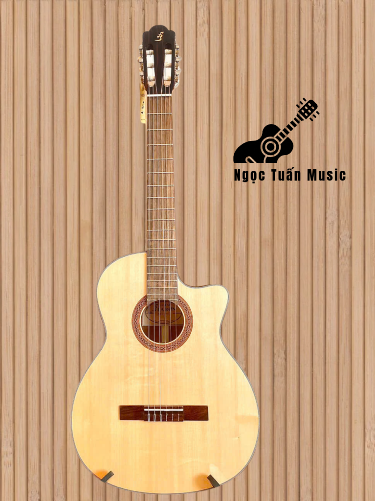 Guitar Classic Ba Đờn C-120-J (C120-J) 12 Thiết kế thùng đàn classic dáng khuyết trên Guitar Ba Đờn C-120-J