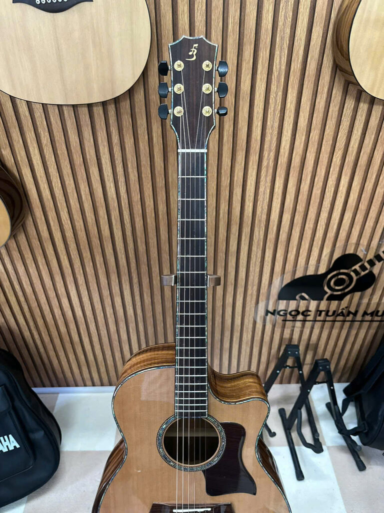 Đàn guitar Ba Đờn T700 chi tiết cần đàn và phím đàn