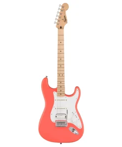 Guitar điện Squier Sonic Stratocaster HSS Maple màu Tahitian Coral toàn thân mặt sau