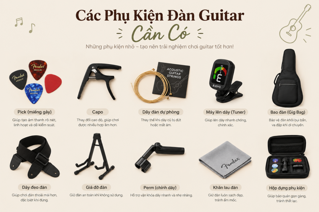 13 Phụ Kiện Đàn Guitar Cần Có 2 Phụ kiện đàn guitar cần có
