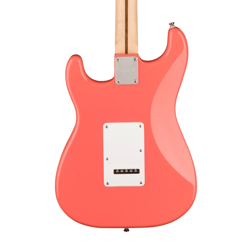 Đàn guitar điện Squier Sonic Stratocaster HSS Tahitian Coral 25 Squier Sonic Stratocaster HSS 0373202511 Tahitian Coral mặt lưng